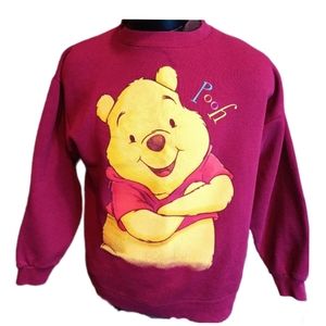 Pooh Vintage Crew Neck Sweatshirt Unisex Fits a Medium Male